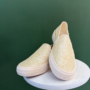 Keds Women's Sparkling Slip-On Sneakers - Cream